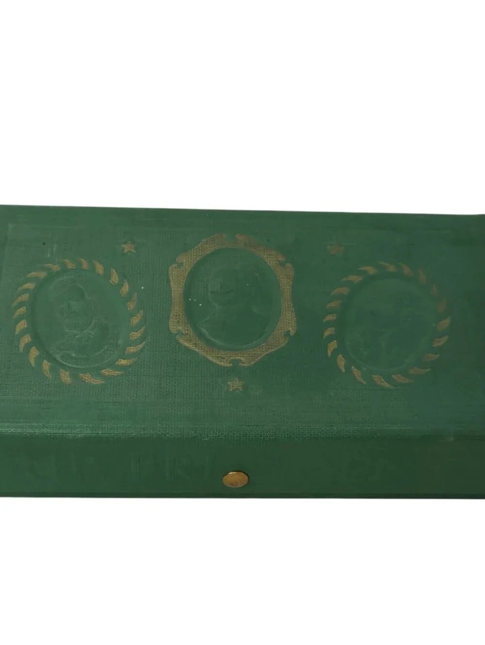 1940s Pencil Case Our Presidents Green Stationary Case Green Made In The USA